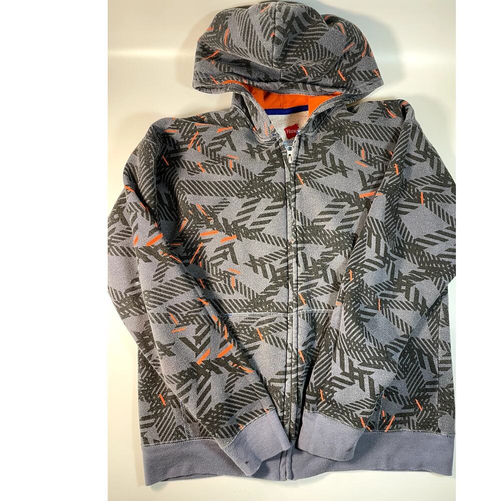 Boys Zip Hoodie, Hanes, Size 2XL (18/20)